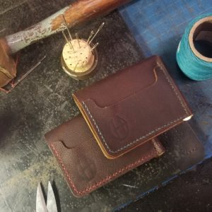 Garrison Wallet / Kangaroo with Red stitching